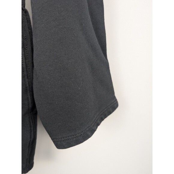 J Crew Men's Half Zip Black Pullover Sweatshirt Mens Small 100% Cotton Preppy - Picture 8 of 12